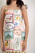EMGEE by Get Spotted: Shona Mini Dress in Pamana Postmark Fabric